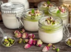 Panna cotta pisztáciakrémmel